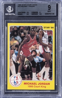 1986 Star Court Kings #18 Michael Jordan - BGS MINT 9 